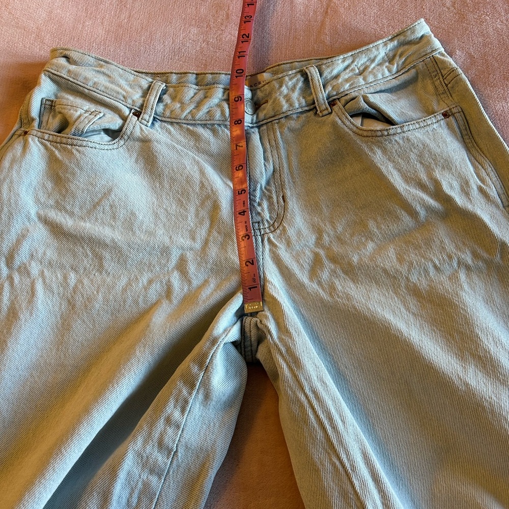 Pacsun Pacific Sunwear light wash low rise baggy distressed jean size 29 - Picture 9 of 10